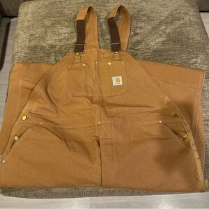 VTG NWT Carhartt Traditional Duck Unlined BIB Overall Size 50x34 See Description